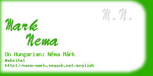 mark nema business card